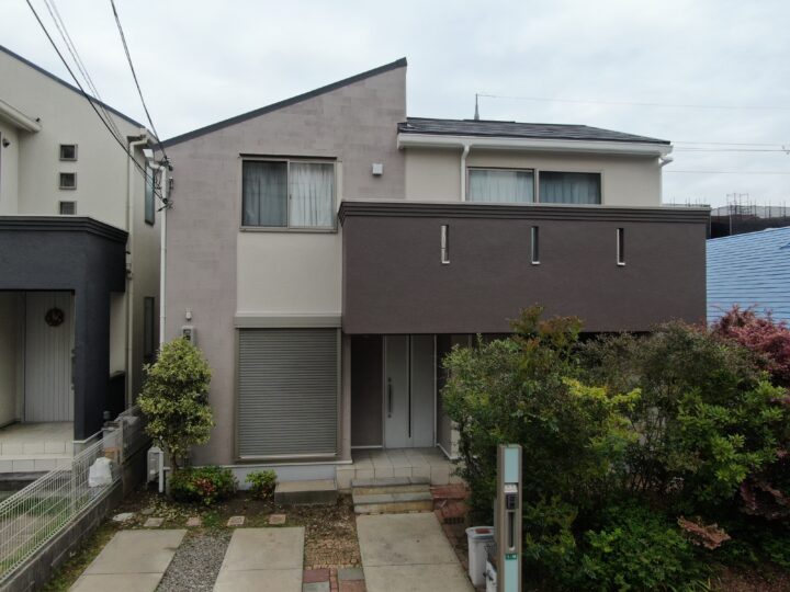 堺市南区　T様邸　外壁付帯塗装・屋根カバー工法・防水工事