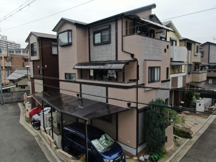 堺市北区　N様邸　外壁・屋根・付帯塗装工事