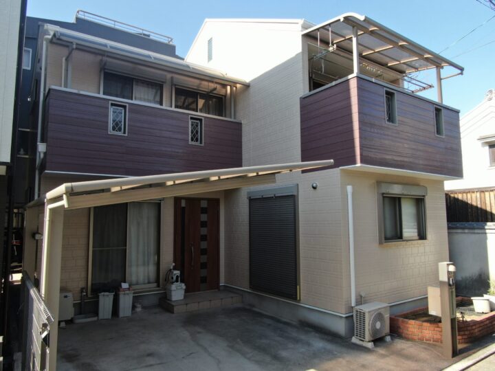 堺市堺区　O様邸　外壁・屋根・付帯塗装工事