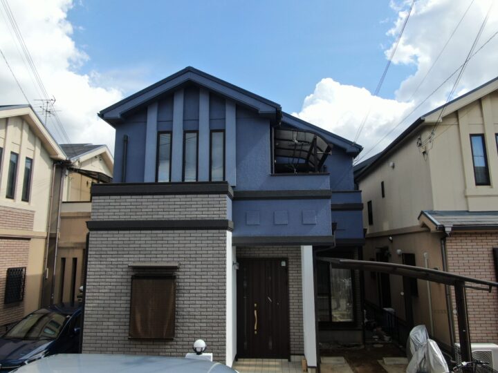 堺市中区O様邸　外壁・付帯塗装・屋根カバー工事
