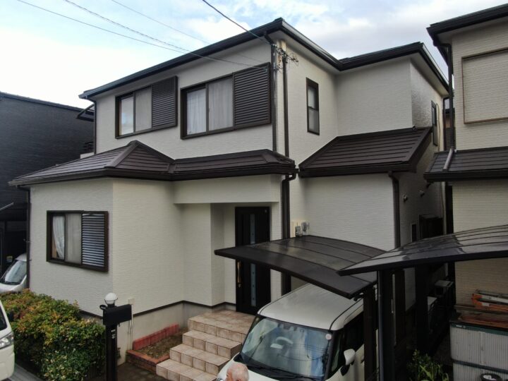 堺市東区T様邸外壁・付帯塗装・屋根カバー工事