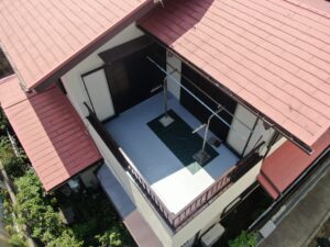 堺市東区O様邸　ベランダ防水+付帯塗装工事