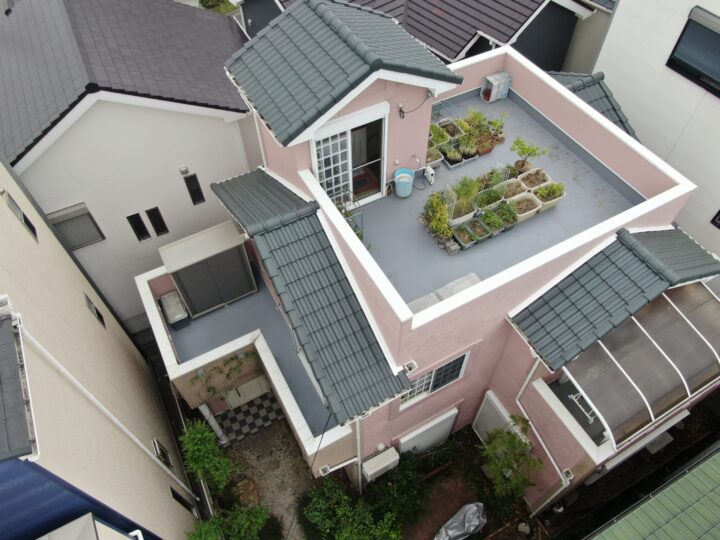 堺市北区M様邸　外壁・屋根・付帯・屋上防水工事