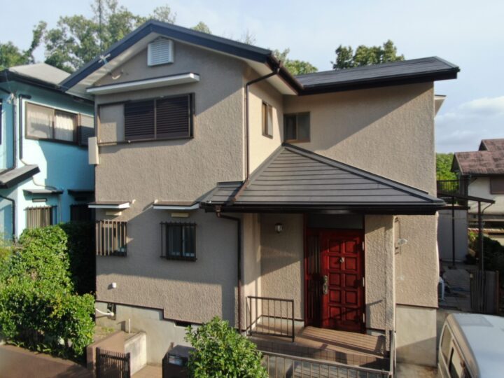 堺市美原区　K様邸　外壁塗装・屋根カバー工法・付帯塗装工事